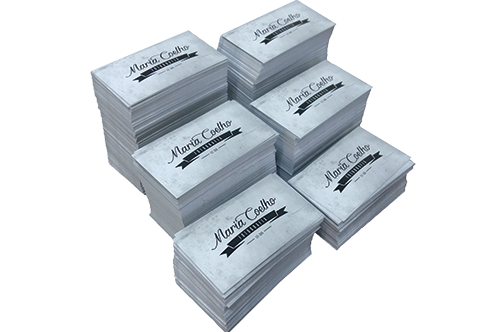 Cartões de Visita 250g – Verniz UV Total Frente – Frente e Verso Cartões de Visita 250g – Verniz UV Total Frente – Frente e Verso